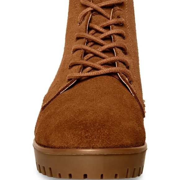 Anne Klein Abott Combat Boots Cognac -8.5 - Picture 3 of 13